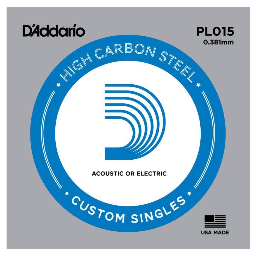 D'Addario PL015 Tek Elektro Gitar Teli (15)
