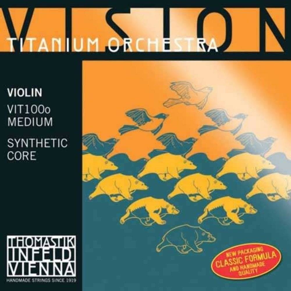Thomastik VIT100O Vision Titanium Orchestra 4/4 Set Keman Teli (Medium)