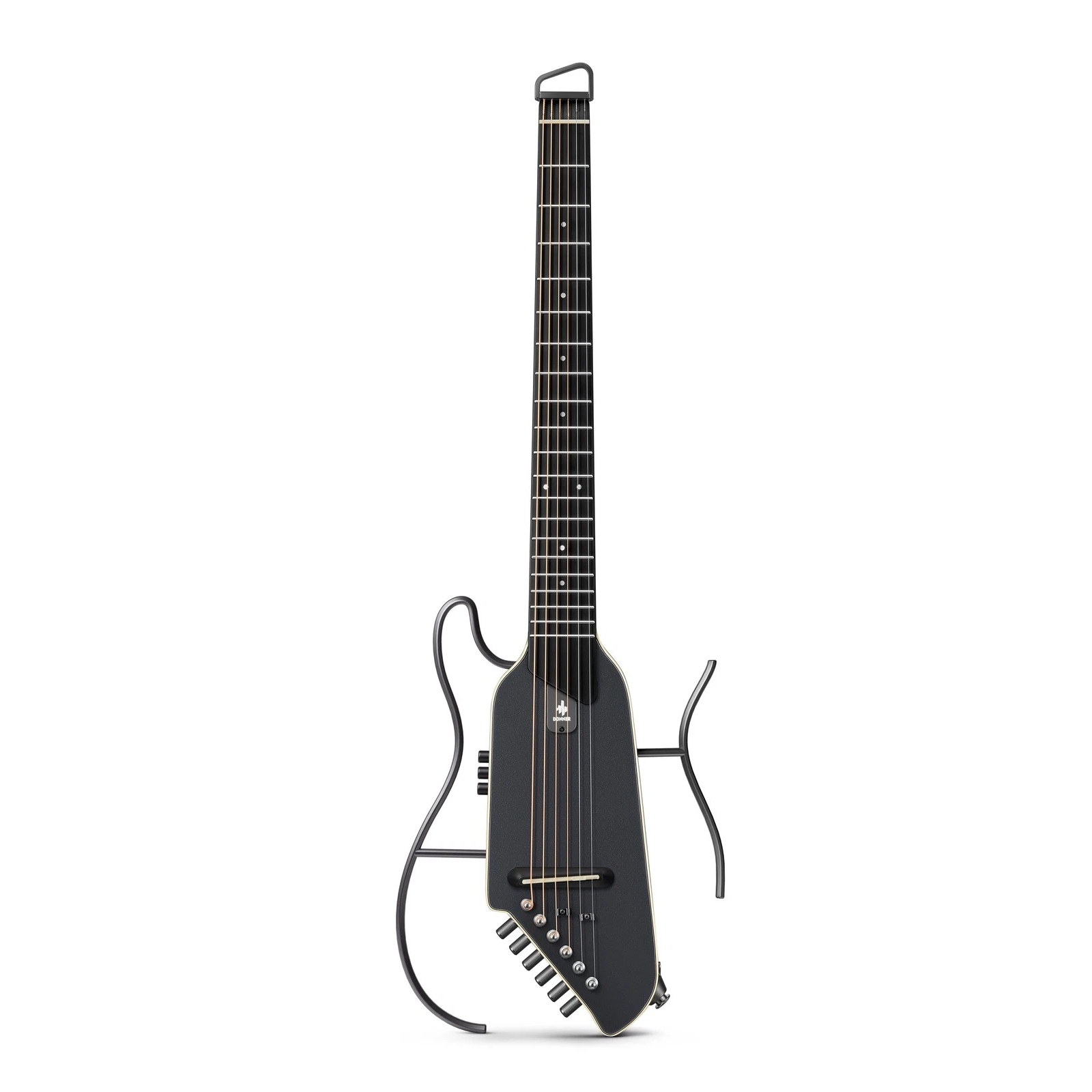 Donner HUSH I EVO2 Travel Gitar (Siyah)