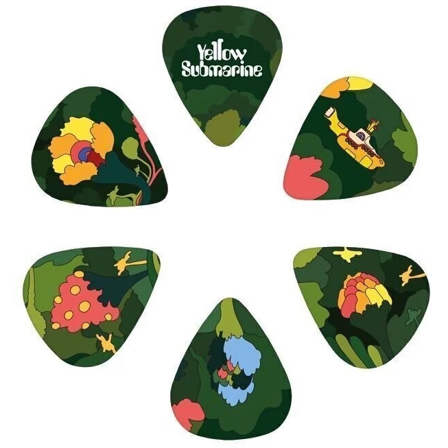 D'addario Beatles Yellow Submarine 55th Anniversary Pepperland Woods 15'li Paket Pena (Medium )