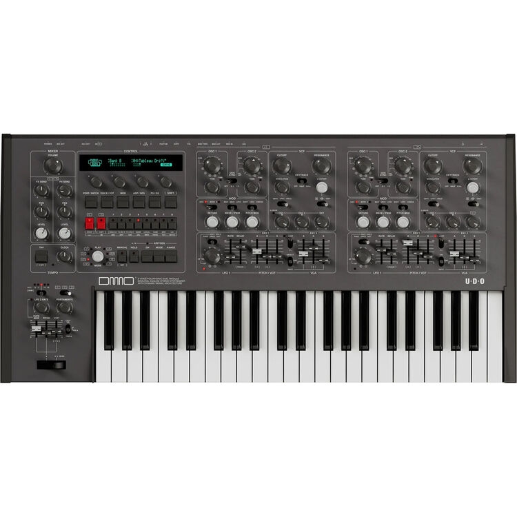 UDO Audio DMNO Black 8 Voice Hybrid Synthesizer Hibrit Analog Synthesizer