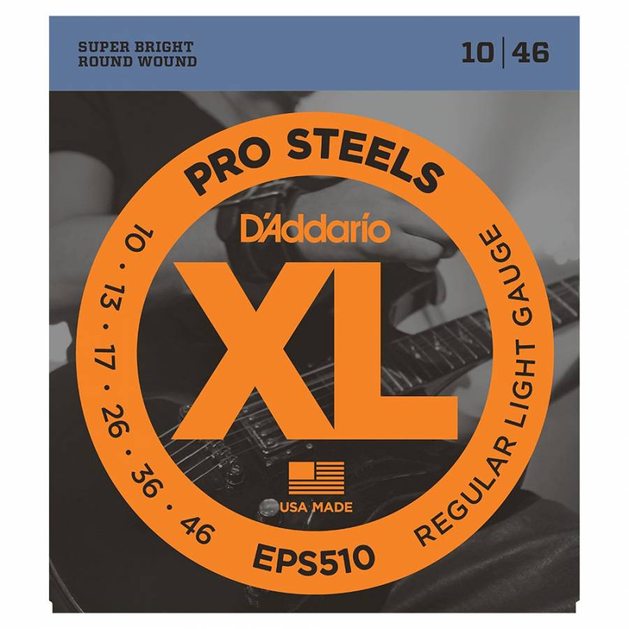 D'Addario EPS510 Pro Steels Elektro Gitar Teli (10-46)
