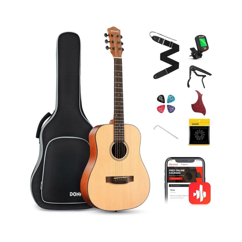 Donner DAG-1 Akustik Gitar Seti (Natural)