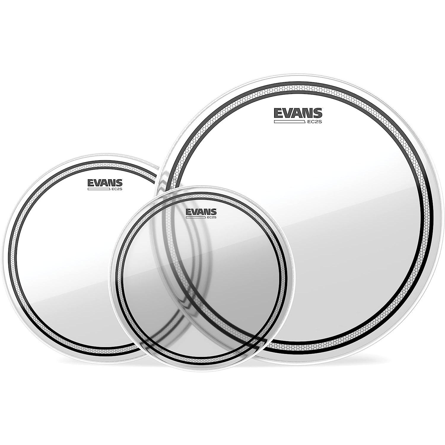 Evans ETP-EC2SCLR-R Clear Rock Tom Deri Seti (10″, 12″, 16″)