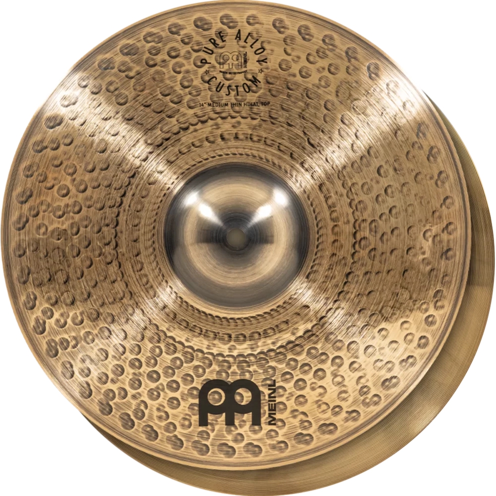 Meinl PAC14MTH 14" Pure Alloy Custom MT Meinl Hihat Zil (Çift)