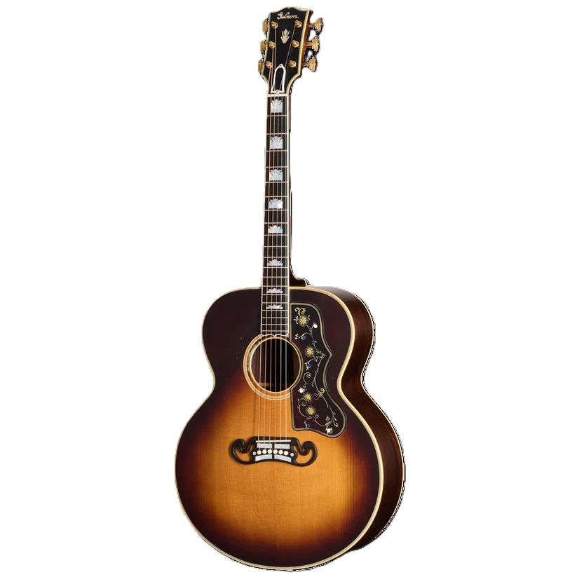 Gibson Custom Pre-War SJ-200 Rosewood Elektro Akustik Gitar (Light Aged Faded Vintage Sunburst)