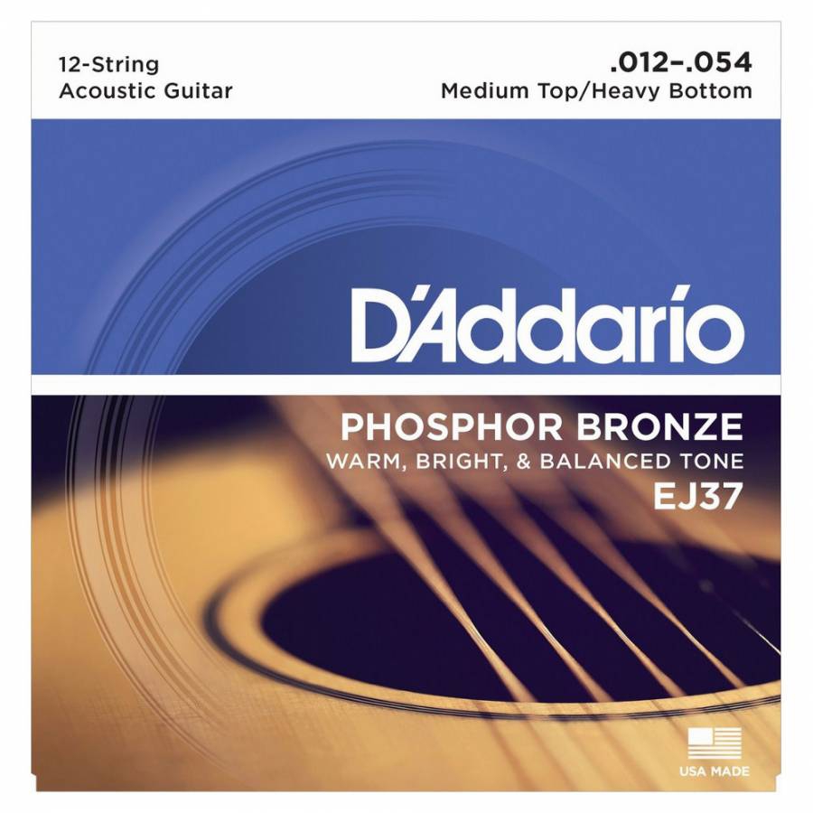 D'Addario EJ37 12 Telli Akustik Gitar Teli (12-54)