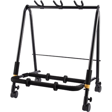 Hercules GS523B PLUS 3-Enstürman Tekerlekli Gitar Rack