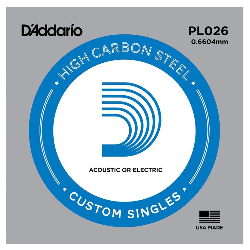 D'Addario PL026 Tek Elektro Gitar Teli (26)