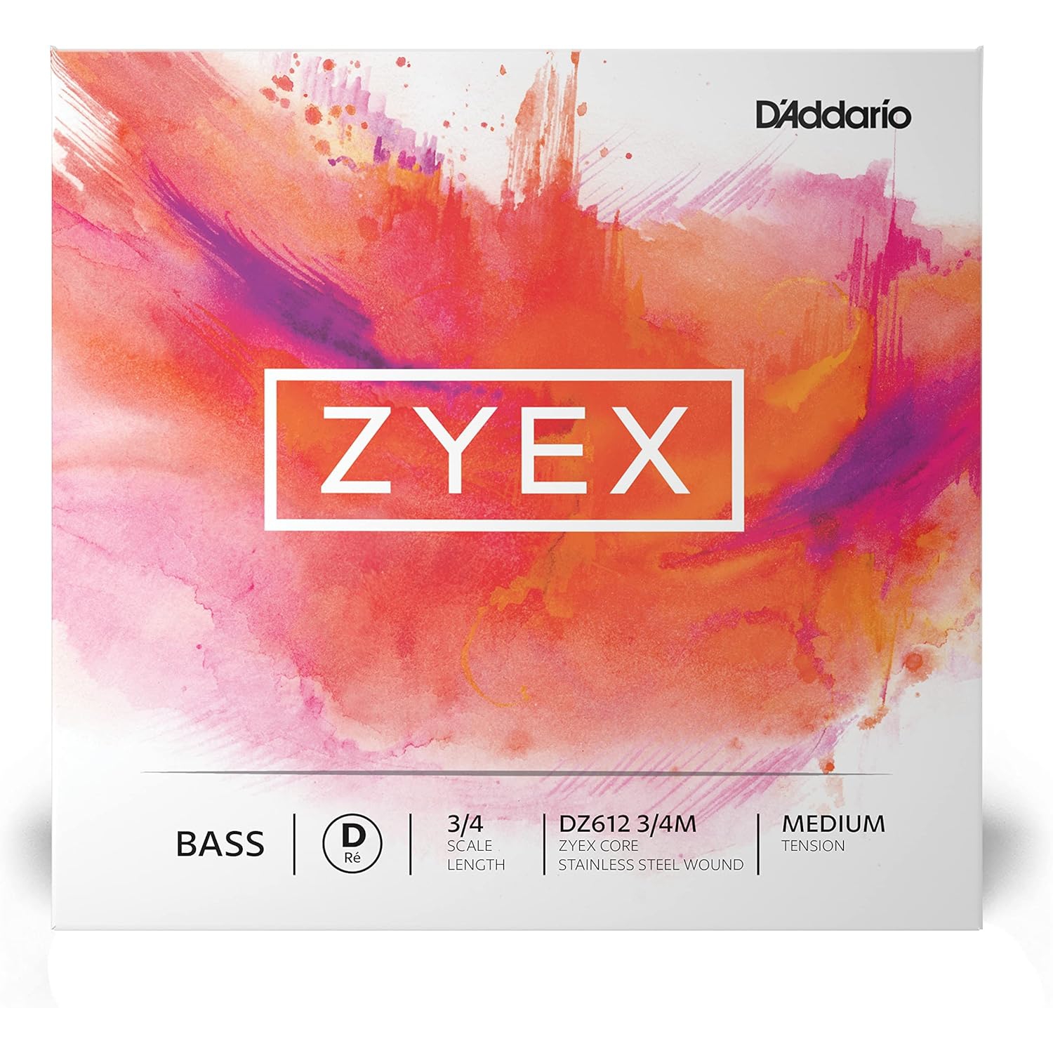 D'addario Zyex 3/4 Scale Tek Re Kontrabas Teli (Medium Tension)