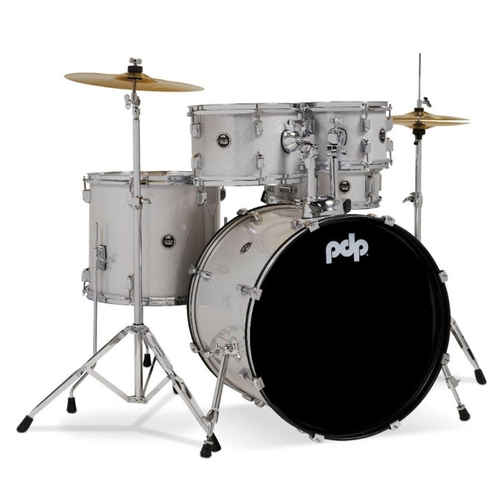 PDP Drums Centerstage 20'' 5-Parça Akustik Davul Seti (Diamond White Sparkle)