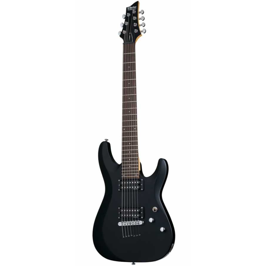 Schecter C-7 Deluxe Elektro Gitar (Satin Black)