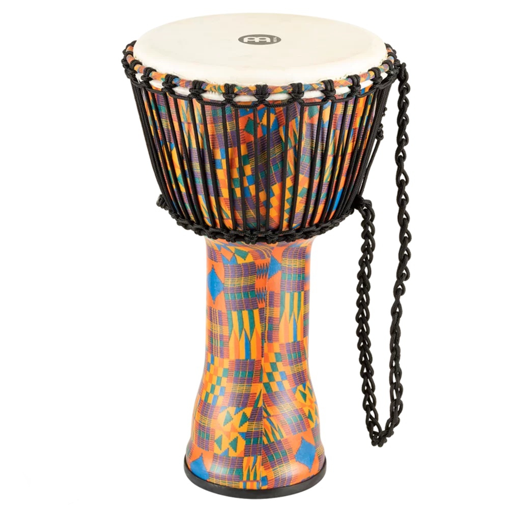 Meinl PADJ2-M-G Travel Series Medium 10" Djembe (Kenyan Quilt)