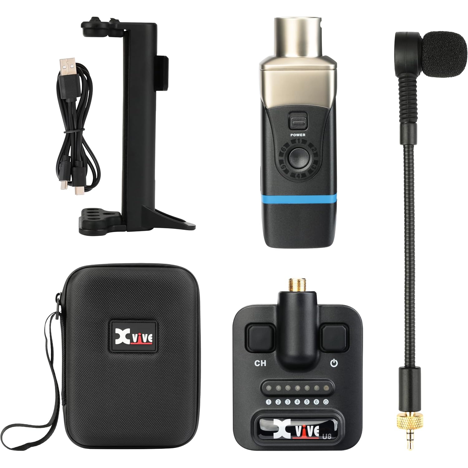 Xvive XV-U8 Akustik Gitar için Kablosuz Bağlantı Sistemi