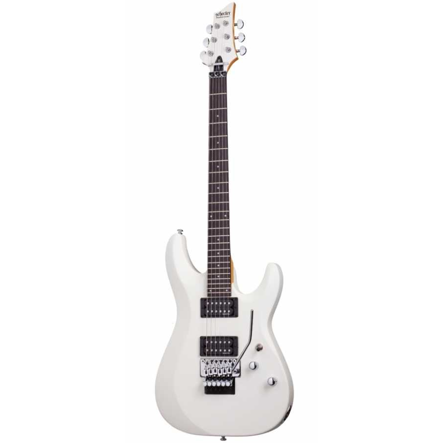 Schecter C-6 FR Deluxe Elektro Gitar (Satin White)