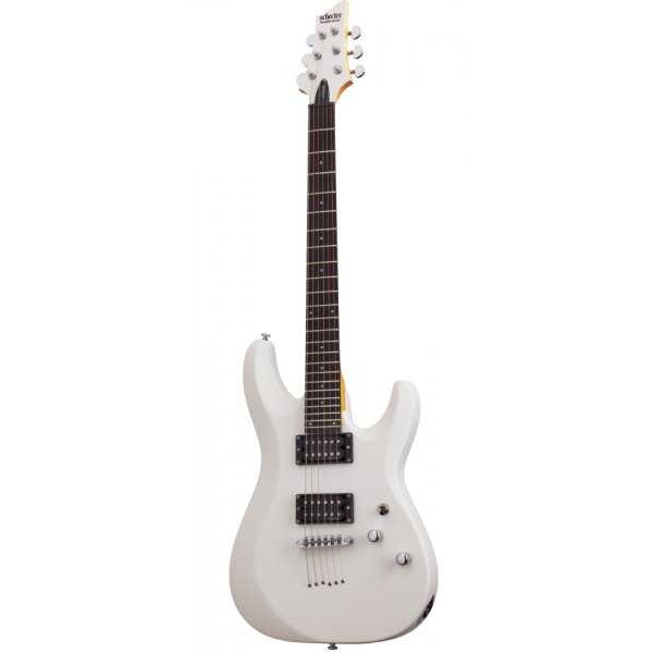 Schecter C-6 Deluxe Elektro Gitar (Satin White)