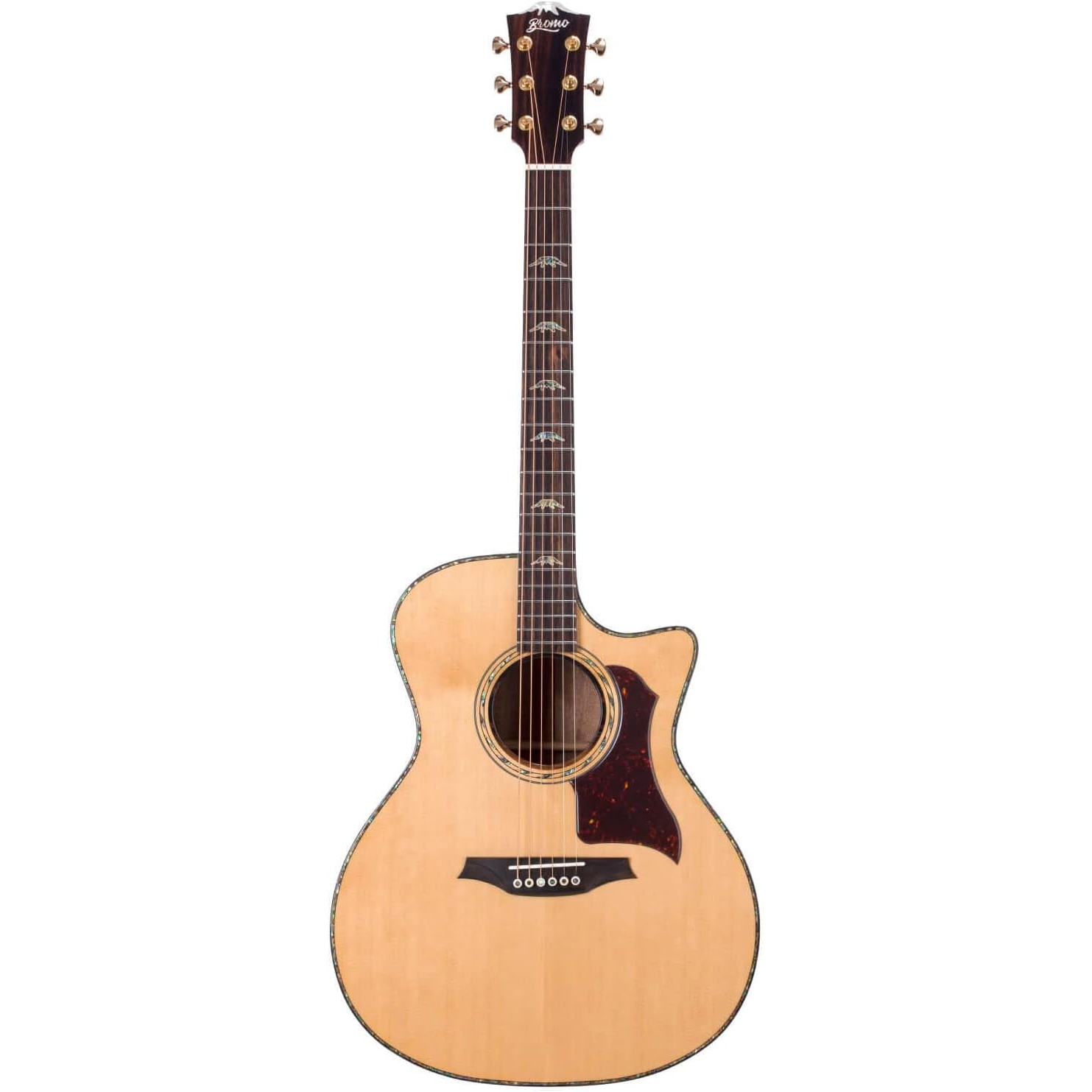 Bromo BAN2CE Cutaway Elektro Akustik Gitar (Natural)