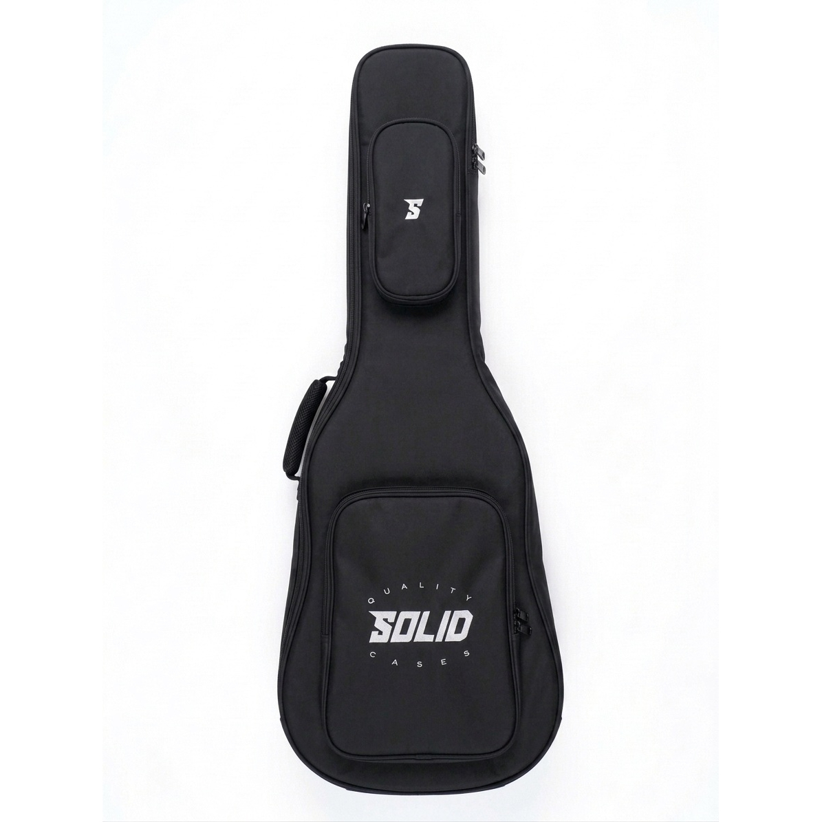 Solid Case Elektro Gitar Premium Gigbag (Siyah-Gri)