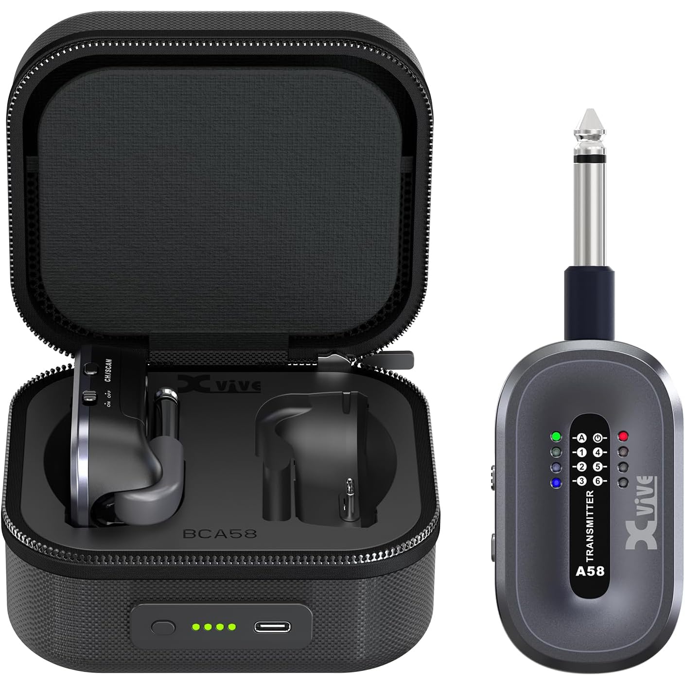 Xvive XV-AC58 5.8GHZ Şarj Edilebilir Kablosuz Gitar Bağlantı Sistemi