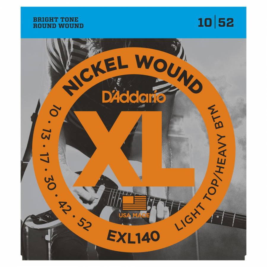 D'Addario EXL140 Light Top / Heavy Bottom Elektro Gitar Teli (10-52)