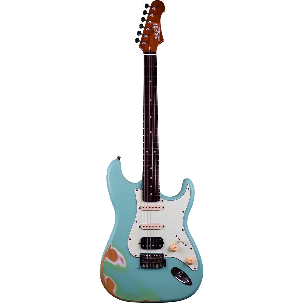 Jet JS-400 SFG RLC HSS Elektro Gitar (Distressed Sea Foam Green)
