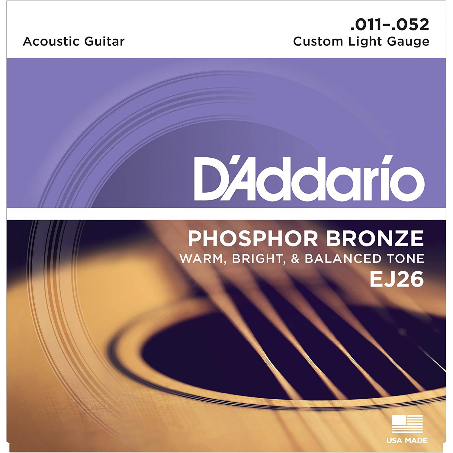 Daddario Phosphor Bronze Custom Light Akustik Gitar Teli (11-52)