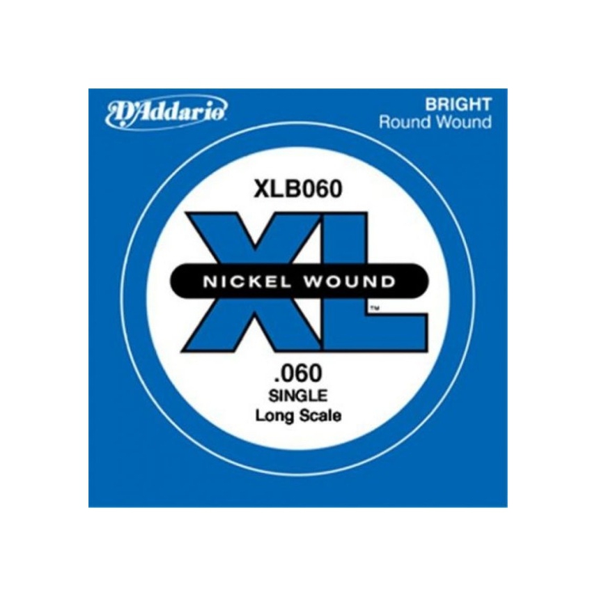 D'addario XLB060 Nickel Wound Bass Long Scale Tek Bas Gitar Teli (.060)