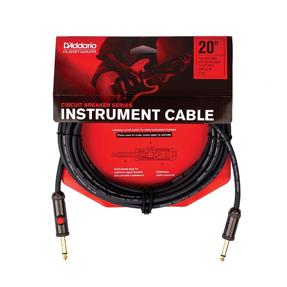 D'Addario PW-AGL-20 Circuit Breaker Kablo (6 m)