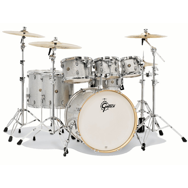 Gretsch CM1-E826P-SS Catalina Maple 7 Parça Rock Shell Pack Akustik Davul (Silver Sparkle)