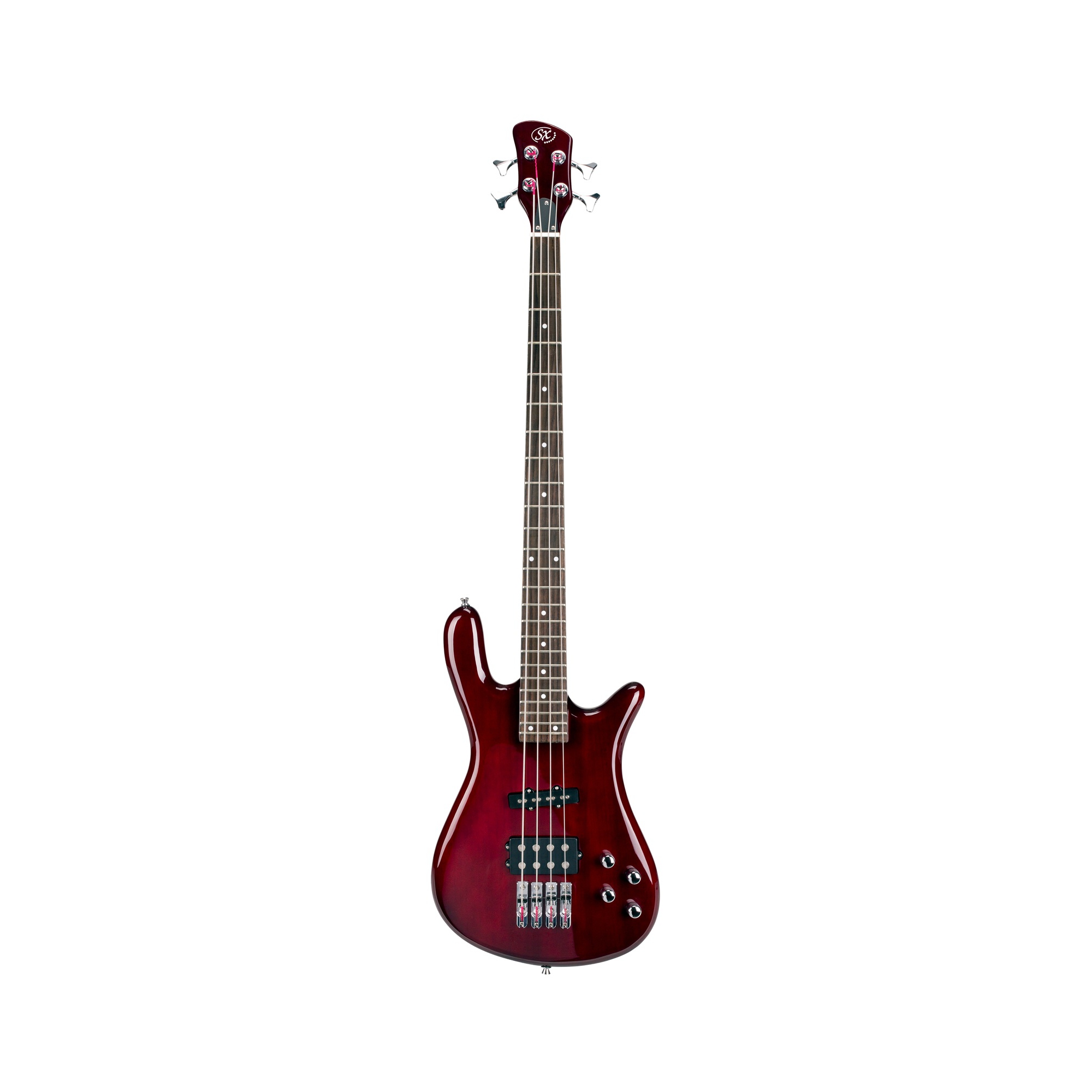 SX SWB1 Bas Gitar (Trans Red Wine)
