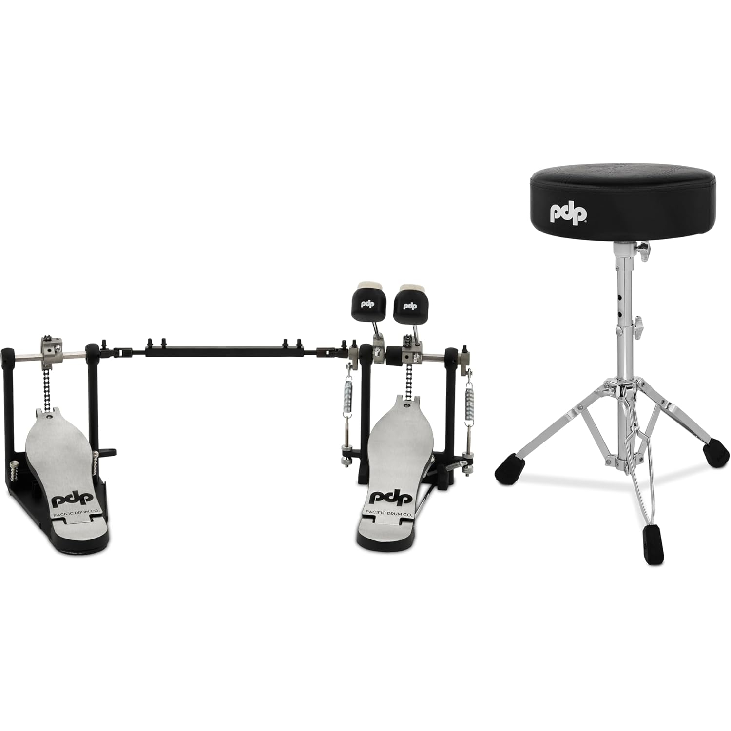 PDP Drums 700 Serisi 2 Parça Aksam Paketi (Tabure & Double Kick Pedalı)