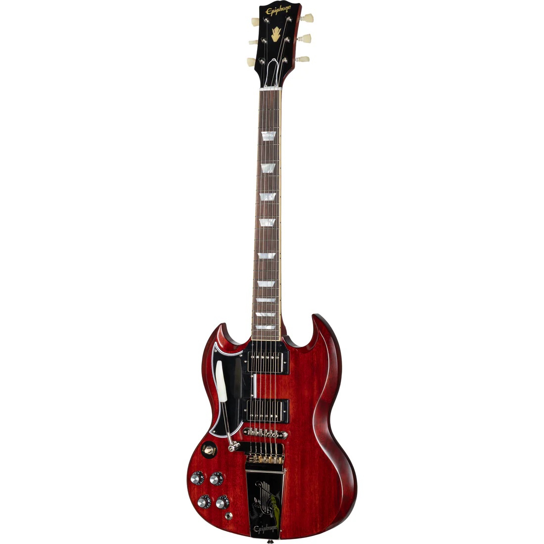 Epiphone IGC 1964 SG Standard Reissue Maestro Vibrola Solak Elektro Gitar (Cherry Red)