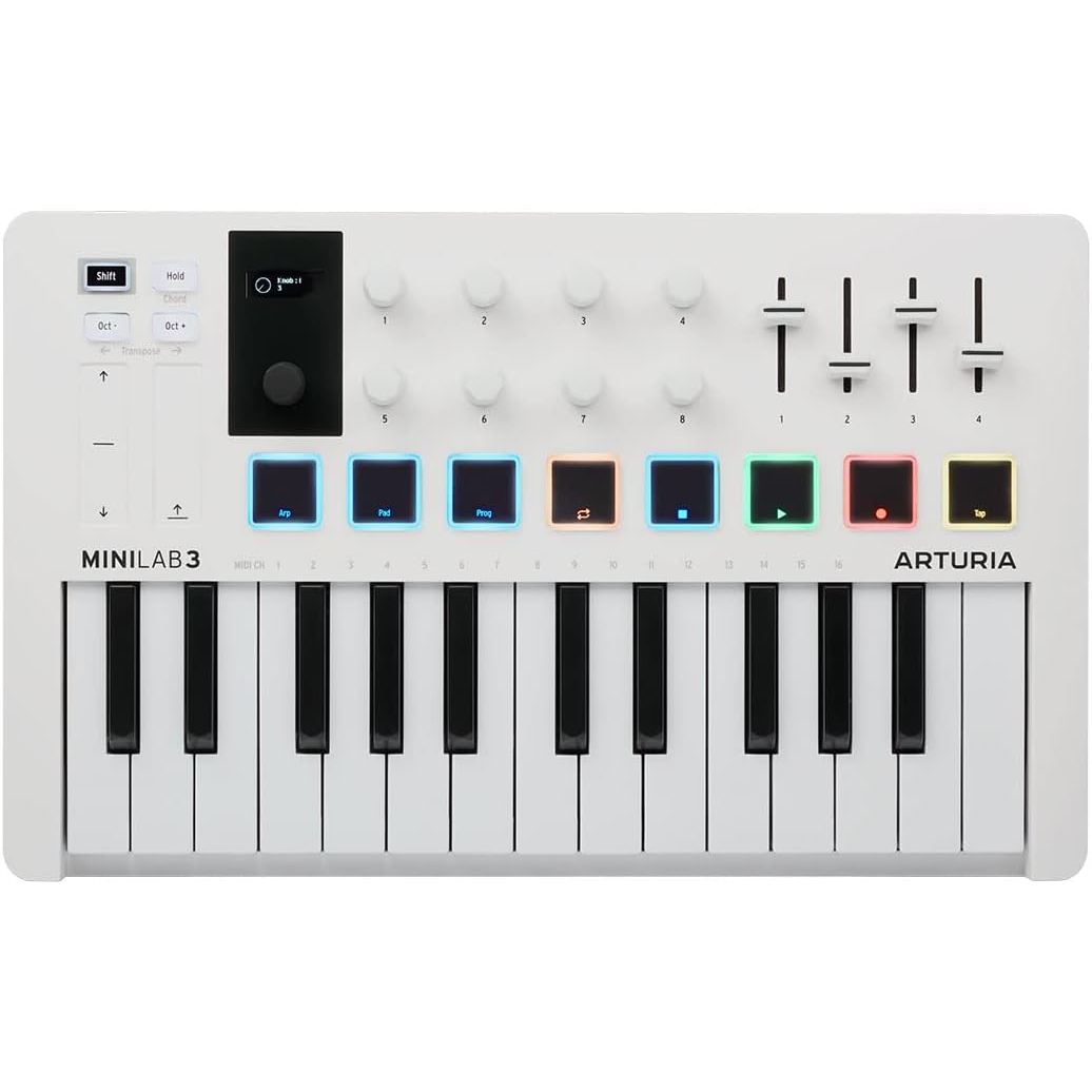 Arturia MiniLab 3 Midi Klavye (Beyaz)