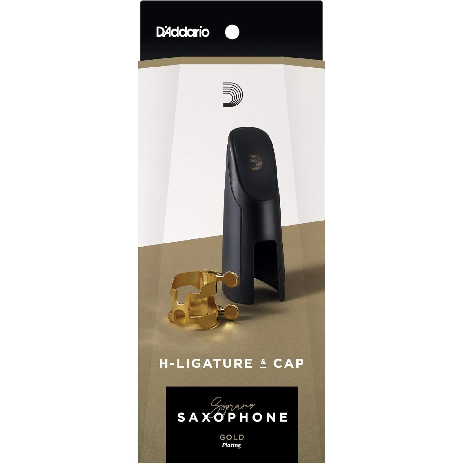 D'addario Royal H-ligature & Cap Soprano Saksafon (Gold Plated)