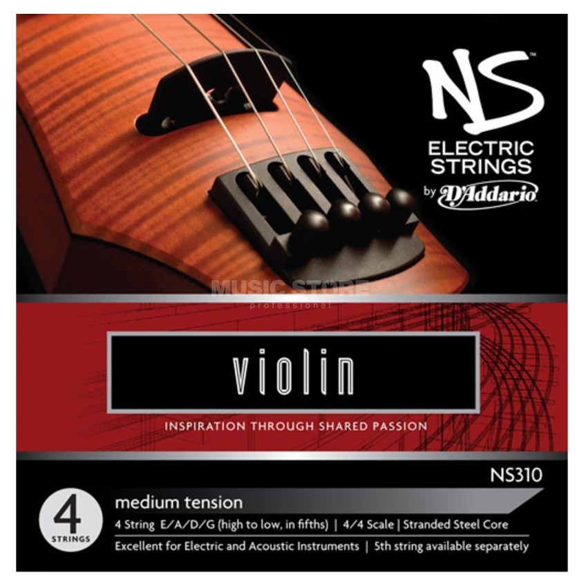 D'Addario NS310 4/4M NS Elektro Keman Teli
