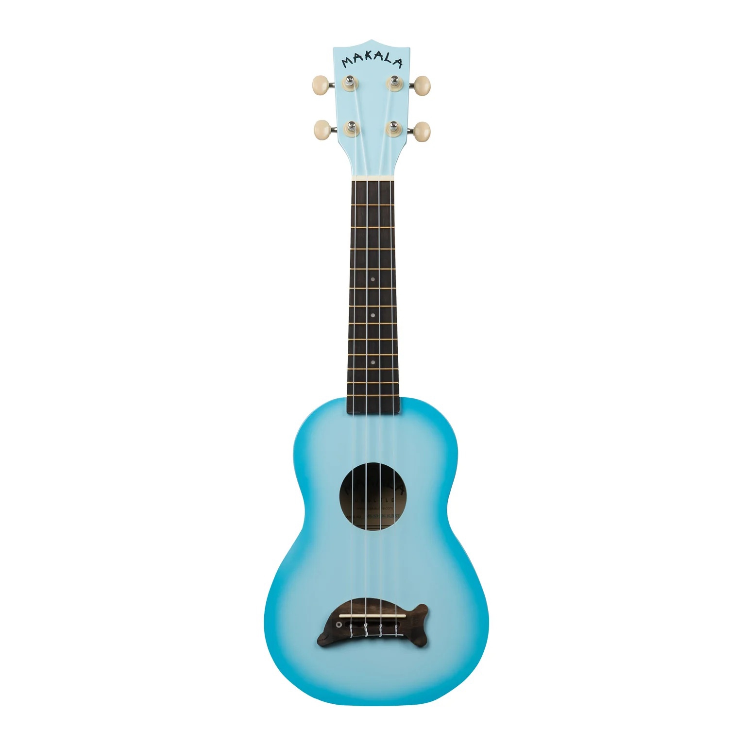 Kala Makala Dolphin Soprano Ukulele (Light Blue Burst)