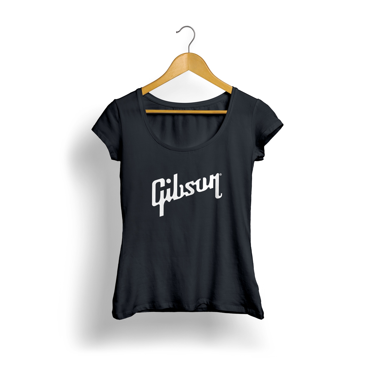 Gibson Logo Kadın T-Shirt (Siyah)