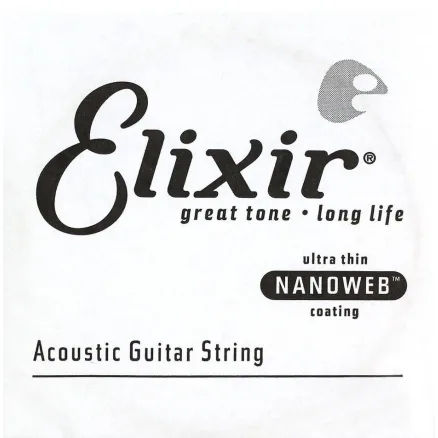 Elixir 15130 Nanoweb Bronze Tek Akustik Gitar Teli (30)