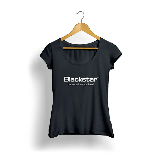 Blackstar Logo Kadın T-Shirt (Siyah)