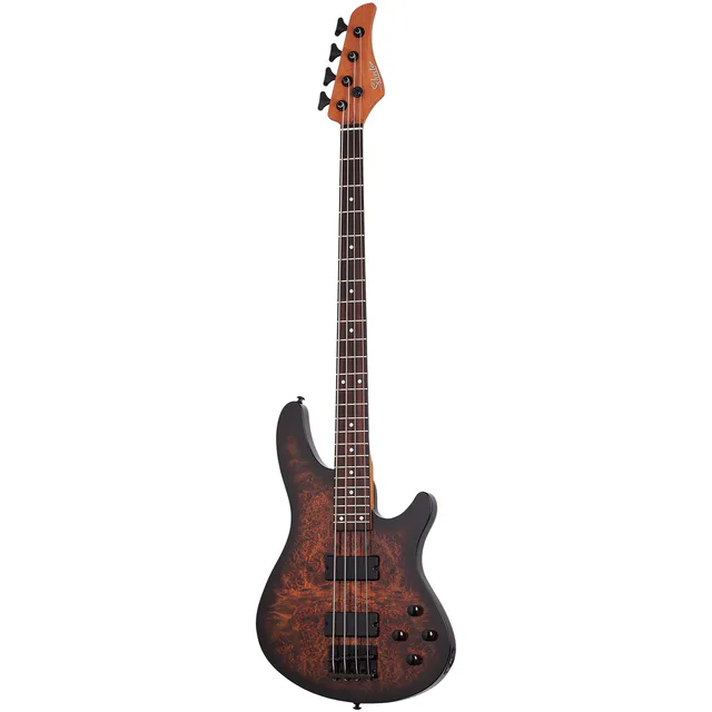 Schecter C-4 Standard Bas Gitar (Tobacco Burl)