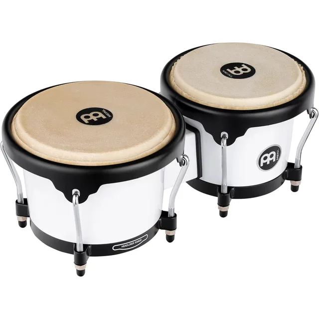 Meinl Journey Series 6 1/2" Macho & 7 1/2" Hembra Molded ABS Bongo (Bright White) 1/2+ 7 1/2 Hb50wh