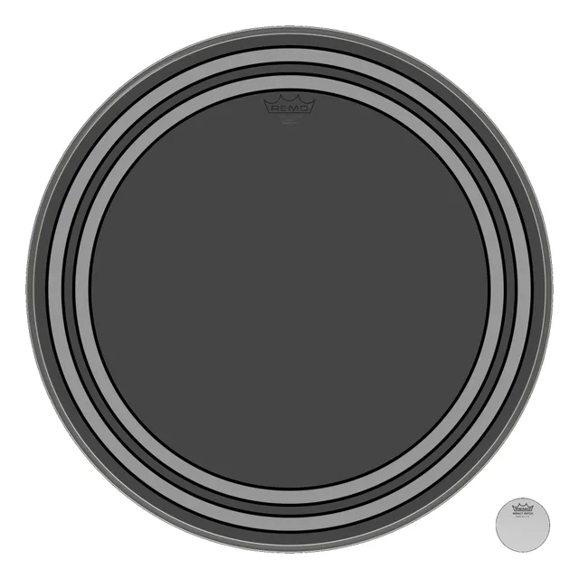 Remo PW-1324-00 Powersonic Şeffaf 24" Kick Derisi