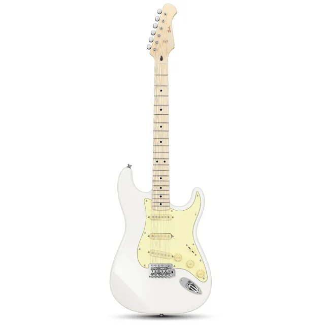Donner DST-600 Elektro Gitar (Flat White)