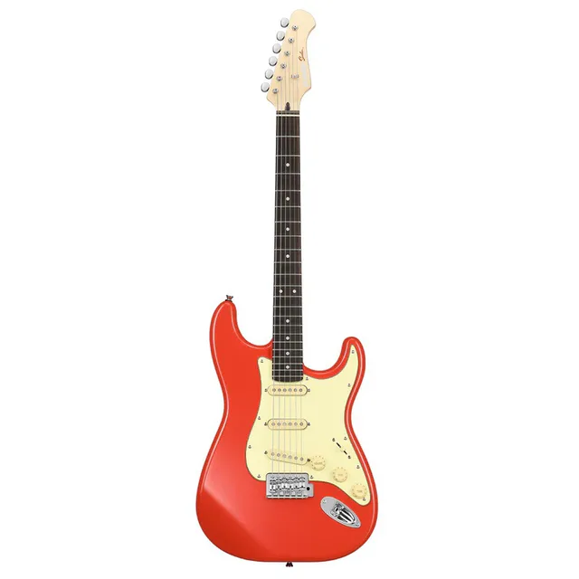Donner DST-600 Elektro Gitar (Fiesta Red)