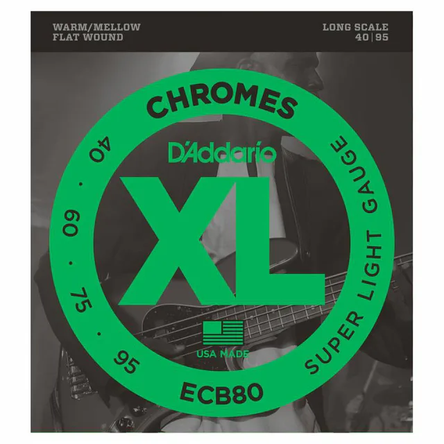 D'Addario ECB80 Chromes Bas Gitar Teli (40-95)