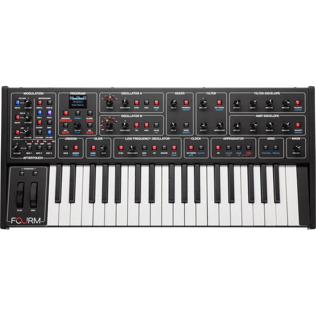 Sequential Fourm Compact Polyphonic Analog Synthesizer