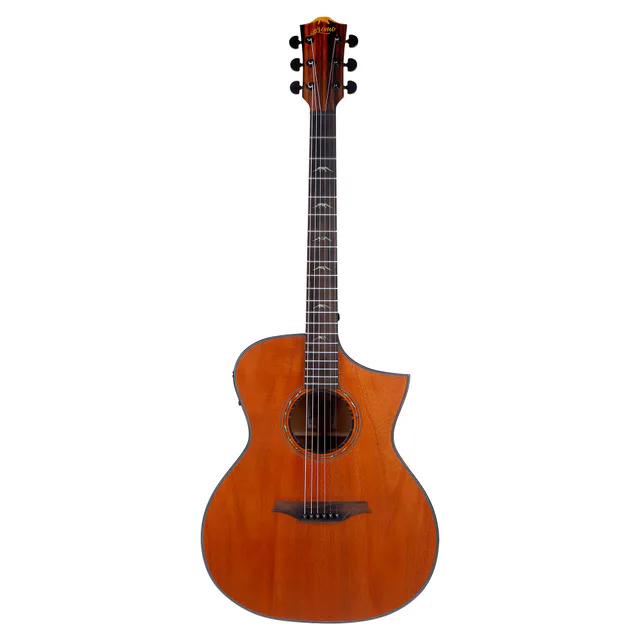 Bromo BAT4MCE Cutaway Elektro Akustik Gitar (Natural)