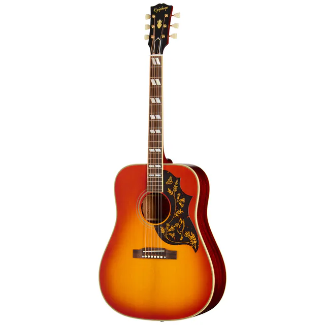 Epiphone 1960 Hummingbird Reissue Elektro Akustik Gitar (Heritage Cherry Sunburst)