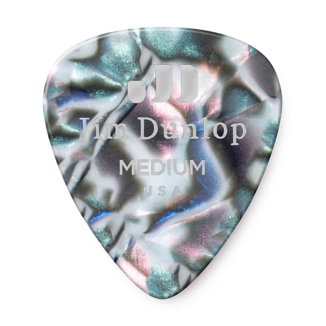 Jim Dunlop 483R14MD Celluloid Abalone Pena (Medium)