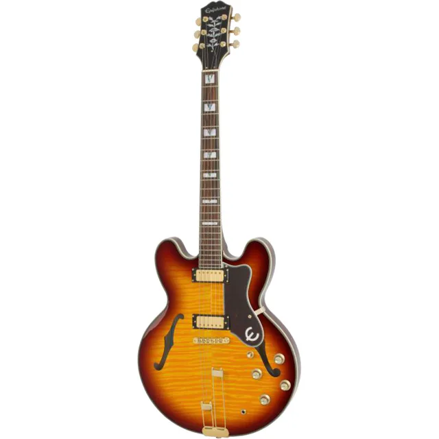Epiphone Sheraton Semi-Hollowbody Elektro Gitar (Ice Tea)